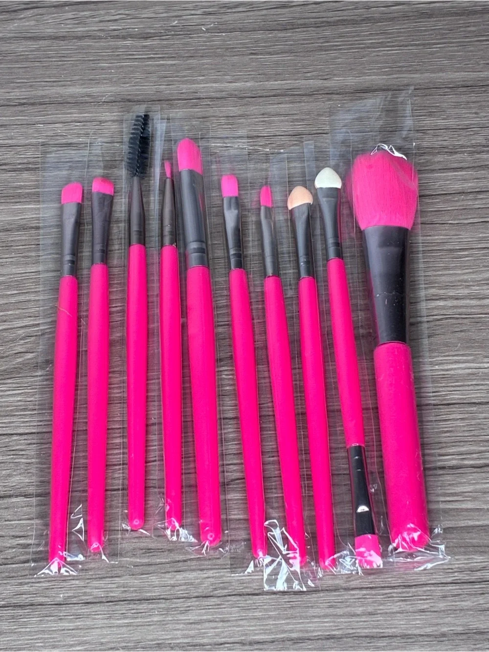 🐼 3/$25 NWT Hot Pink Full Face Makeup Brush Set - 10 Piece
